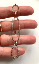 Load image into Gallery viewer, PAPERCLIP CHARM. CLASP & CHAIN EXTENDER