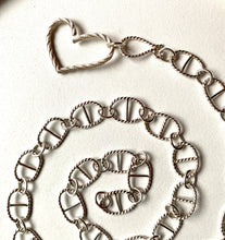 Load image into Gallery viewer, Twister Sterling Silver Heart Charm Holder/ Pendant.