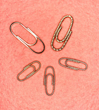 Load image into Gallery viewer, PAPERCLIP CHARM. CLASP & CHAIN EXTENDER