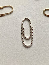 Load image into Gallery viewer, Sterling Silver Ball Wire Paperclip Charm, clasp &amp; chain extender
