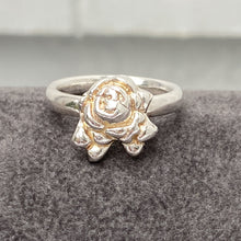 Load image into Gallery viewer, Rose Ring in Sterling Silver.
