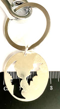 Load image into Gallery viewer, Bat Keyring with Sterling Silver Disc.
