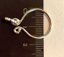 Load image into Gallery viewer, Sterling Silver Round Charm Holder.
