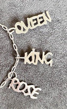 Load image into Gallery viewer, Sterling Silver &#39;QUEEN&#39; Slogan charm.
